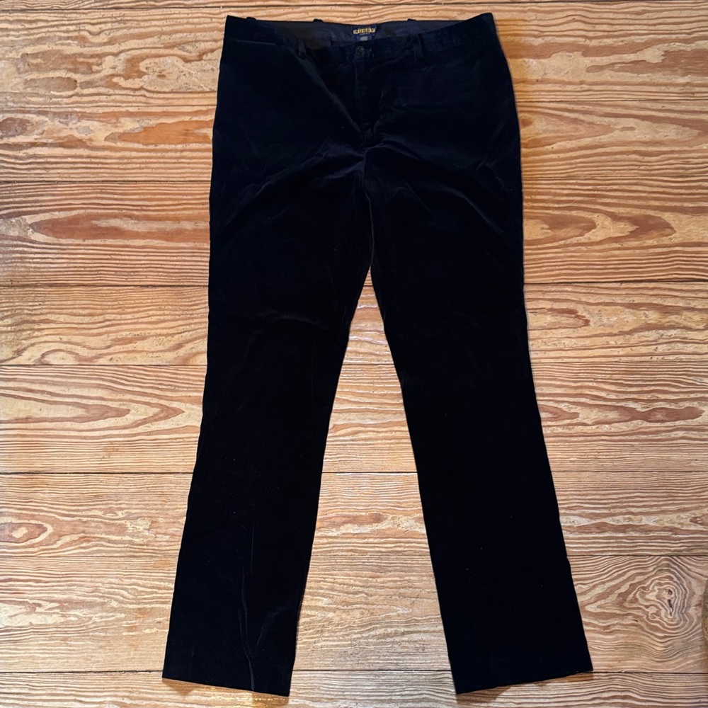 Rugby Ralph Lauren Women's Black Velvet Trousers